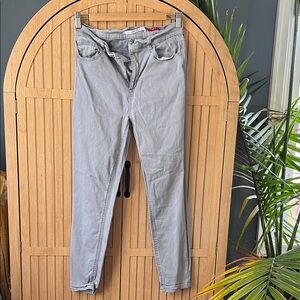 Celebrity Pink Gray Skinny Pants